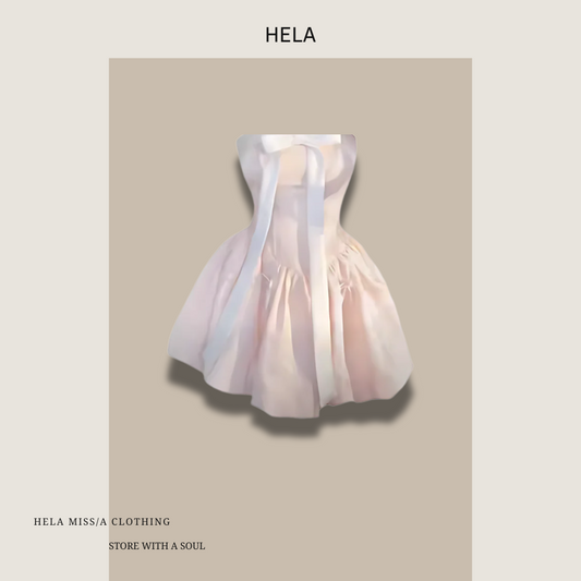 VÁY HELA CÚP NGỰC MÀU HỒNG PHẤN